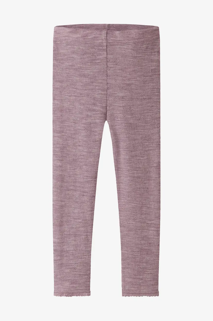 NAME IT Leggings Nmfwang Wool Neddle - Rosa