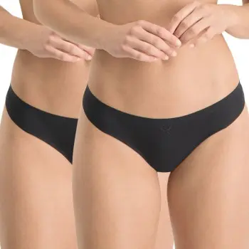 Puma Puma Truser 2P Seamless String Svart Large Dame