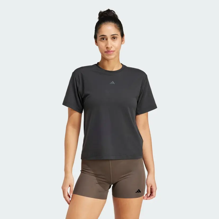 Adidas PrimeLift Back-Cutout 3-Stripes T-Shirt
