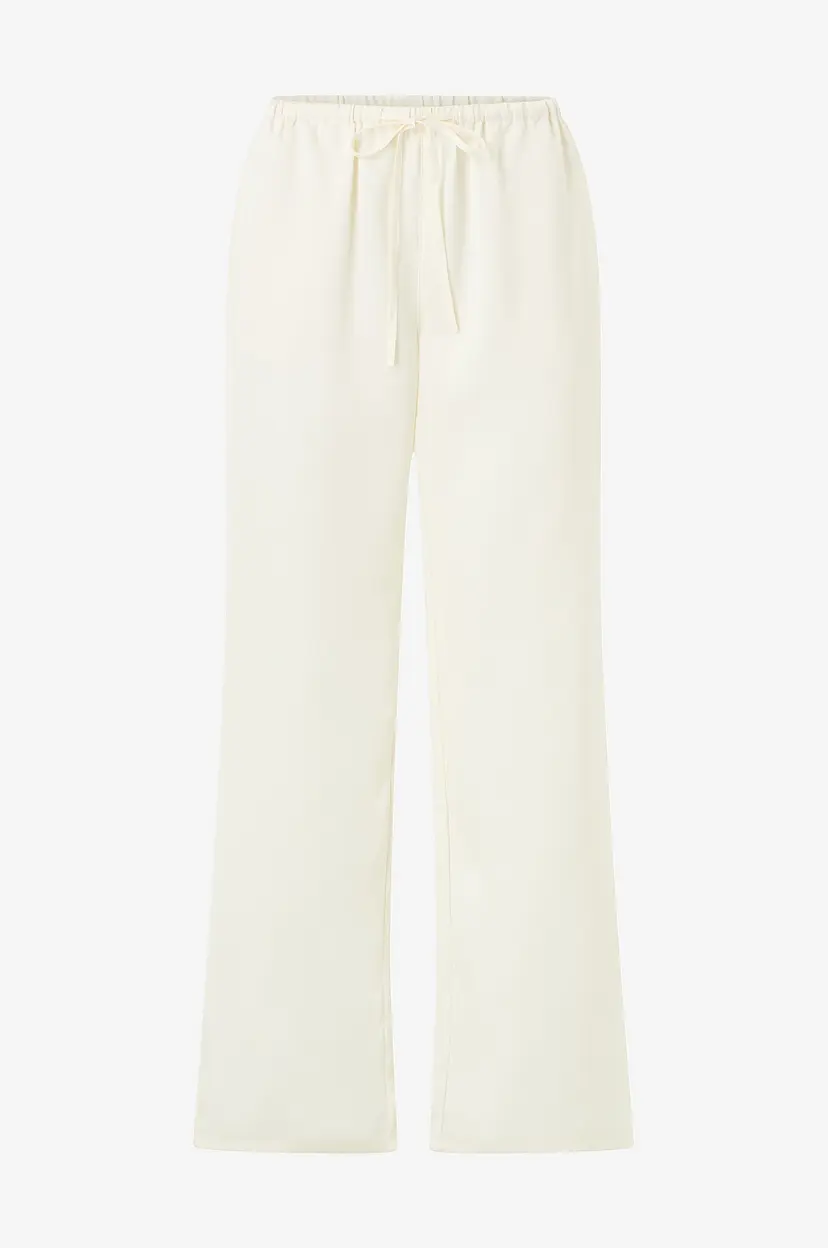 Gina Tricot Bukser Drawstring Satin Trousers - Beige