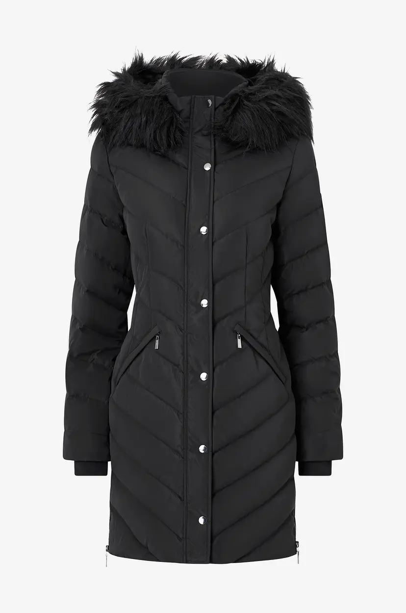 Bubbleroom Dunfrakk Down Coat - Svart