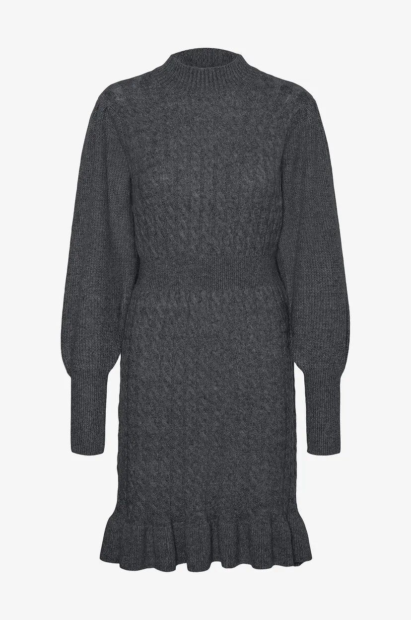 Vero Moda Kjole vmVera LS Short Knit Dress - Svart