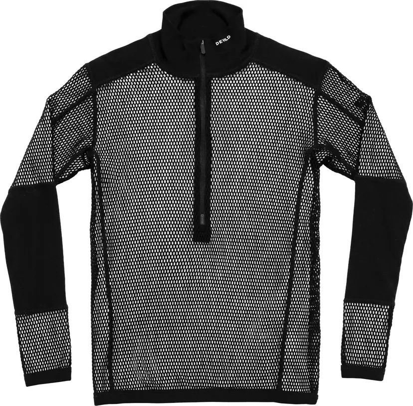 Devold Devold Men's Wool Mesh Pro Zip Neck Black