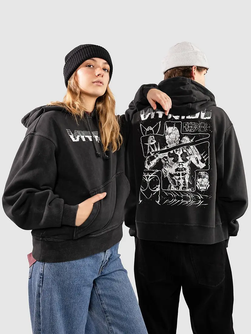 Vitriol Vitriol Treshold Thrasher Boxy Hettegenser svart