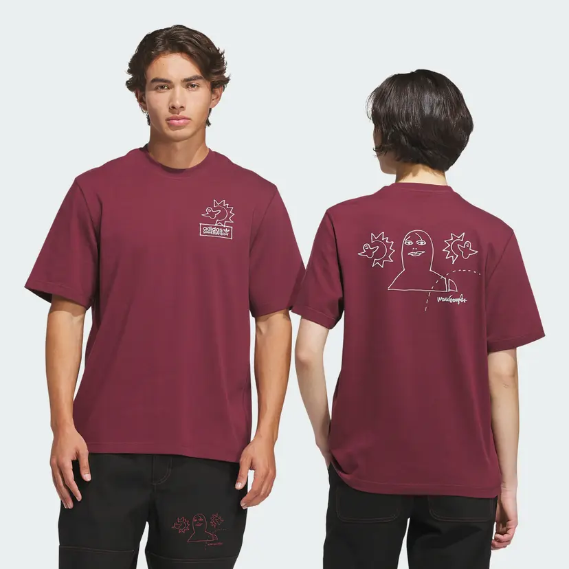 Adidas SKATEBOARDING x MARK GONZALES NOT AMUSED T-SKJORTE