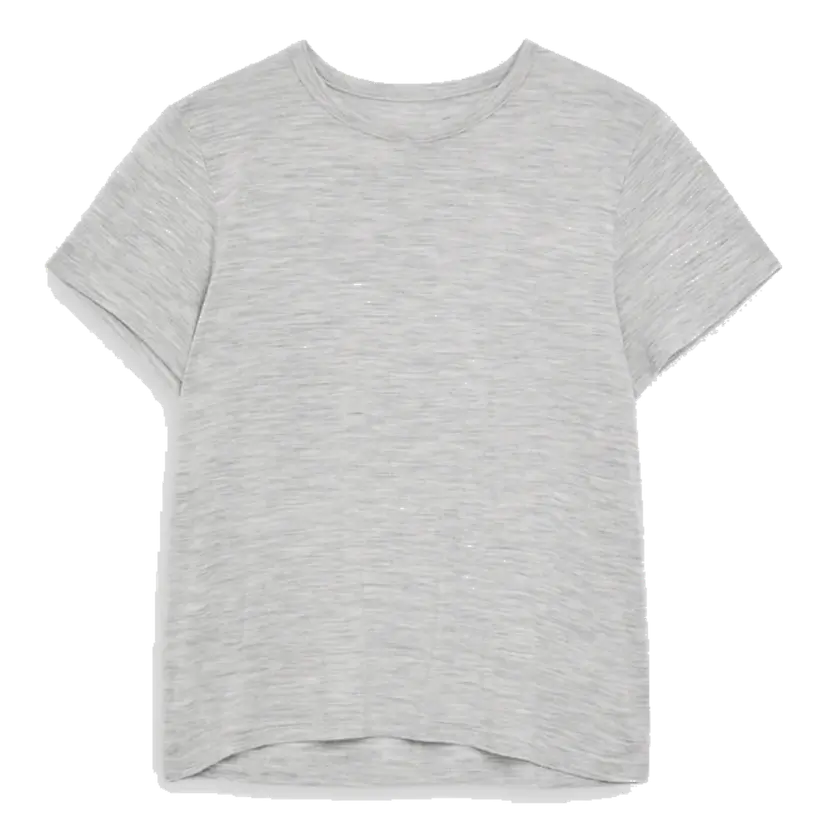 Tufte Wear Tufte Wear W's Clover Merino Tee Mid Grey Melange