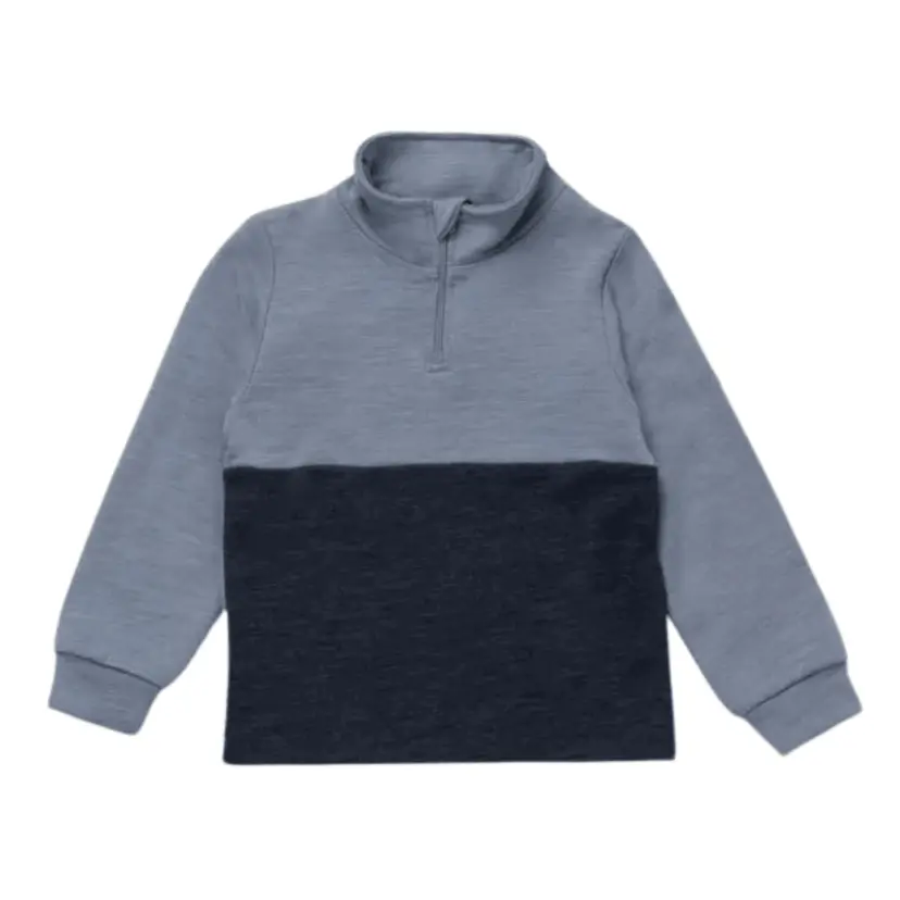 Lillelam Lillelam - Genser Half Zip Active - Mellomblå