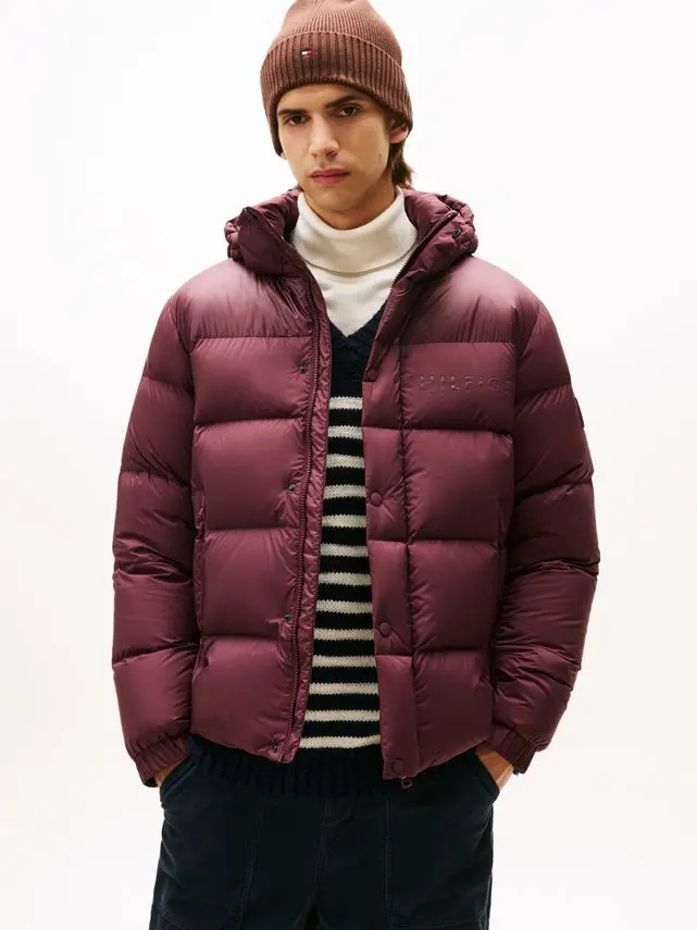 Tommy Hilfiger MIX DOWN HOODED PUFFER