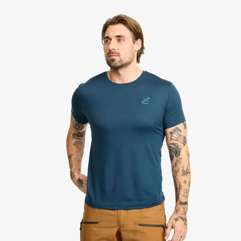 RevolutionRace Mission Slim Fit T-shirt Herre Moonlit Ocean