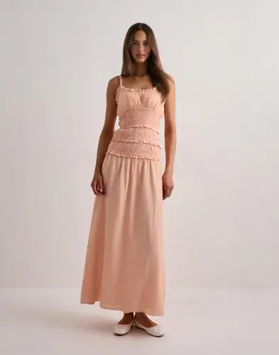 Nelly Nelly - Oransje - Frill Detail Dress