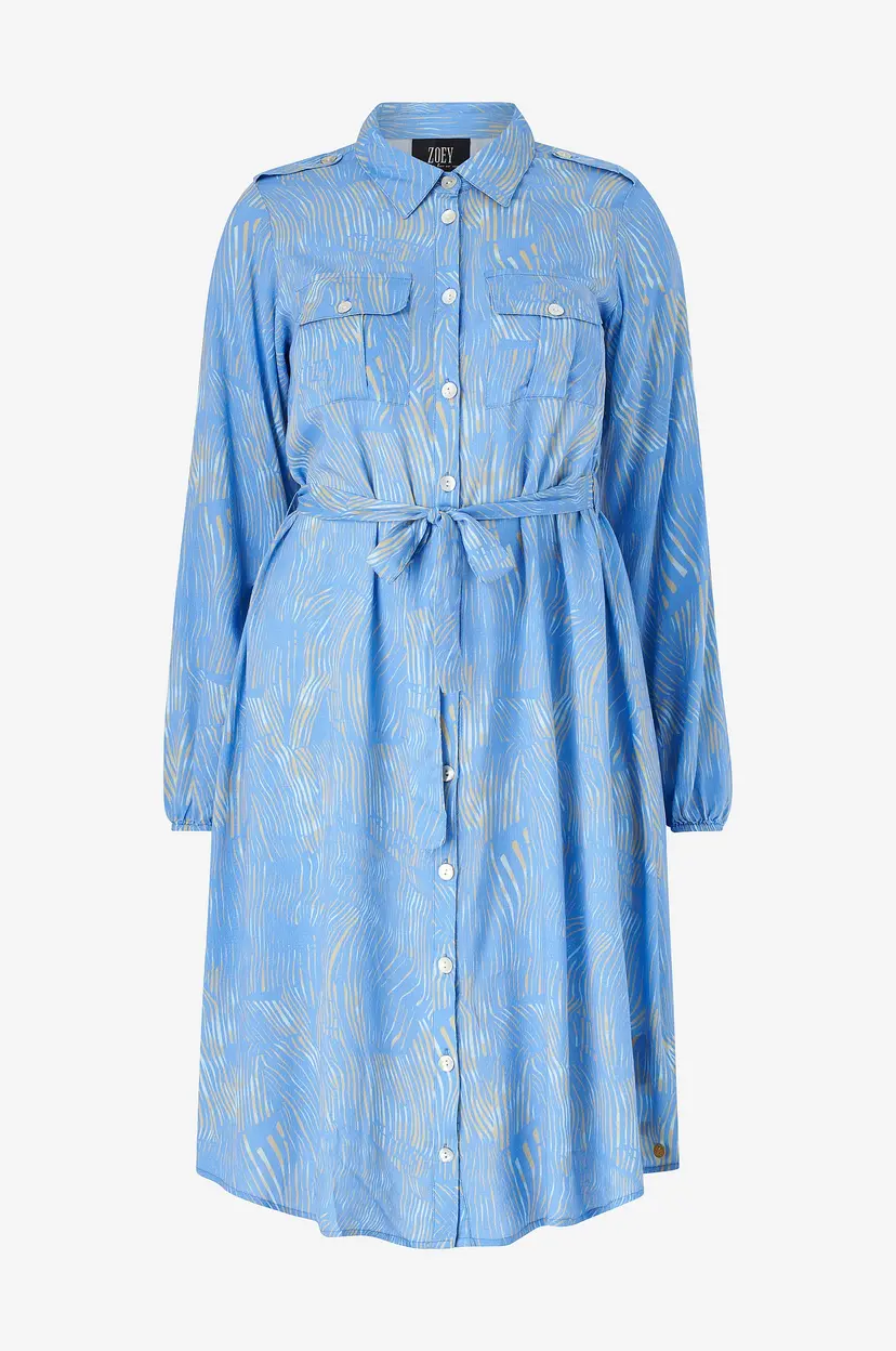 ZOEY Skjortekjole Jane Dress - Blå