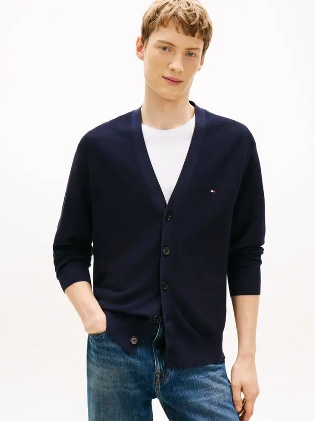Tommy Hilfiger COOL TOUCH STRUCTURE CARDIGAN
