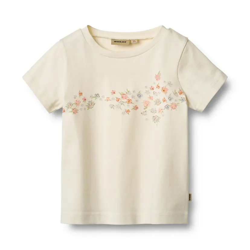 Wheat Wheat T-Shirt Print Tessa Ivory (92 / 2 år)
