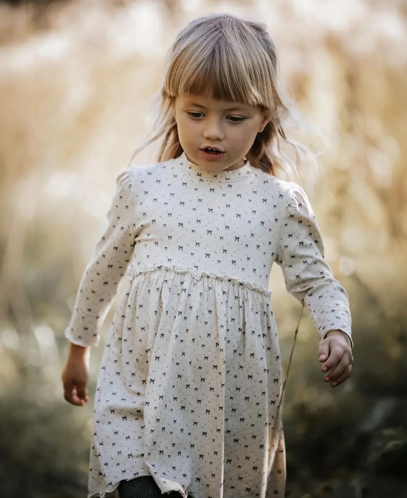 Fliink Fliink Kelly Ls Dress Jersey Sandshell Aop. (98 /3 år)
