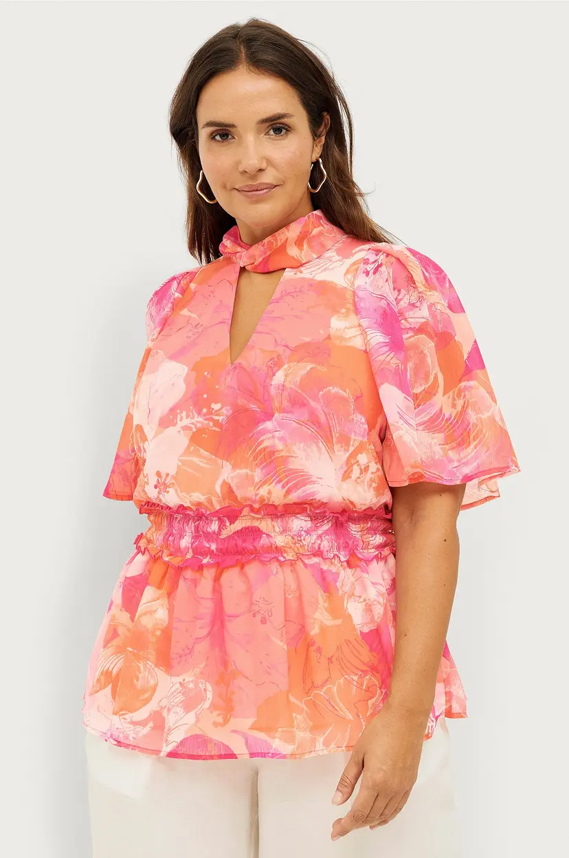 Ellos Collection Bluse Viola - Flerfarget