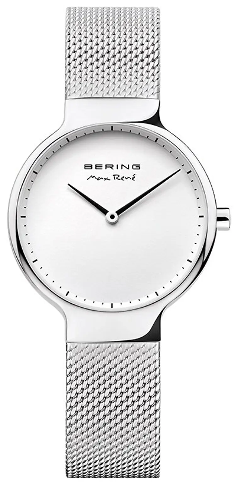BERING Bering Dameklokke 15531-004 Max Rene Hvit/Stål Ø31 mm