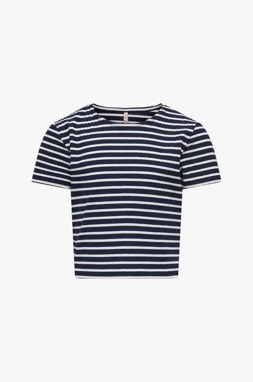 Kids Only Topp kogNella Striped S/S O-neck Top Jrs - Blå