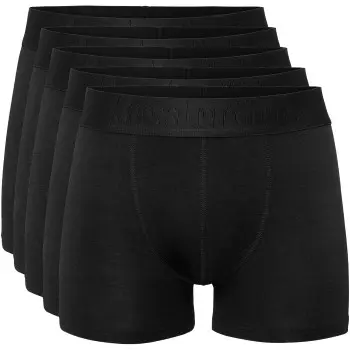 Resteröds Resteröds 5P Organic Cotton Boxer Svart økologisk bomull Large Herre