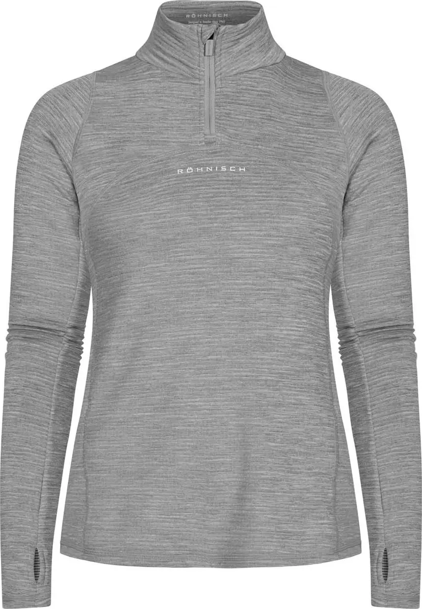 Rohnisch Röhnisch Women's Insulate Thermo Half Zip Grey Melange
