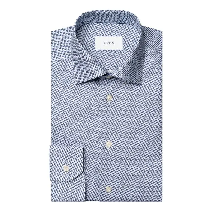 ETON Micro Geometric Signature Twill Shirt
