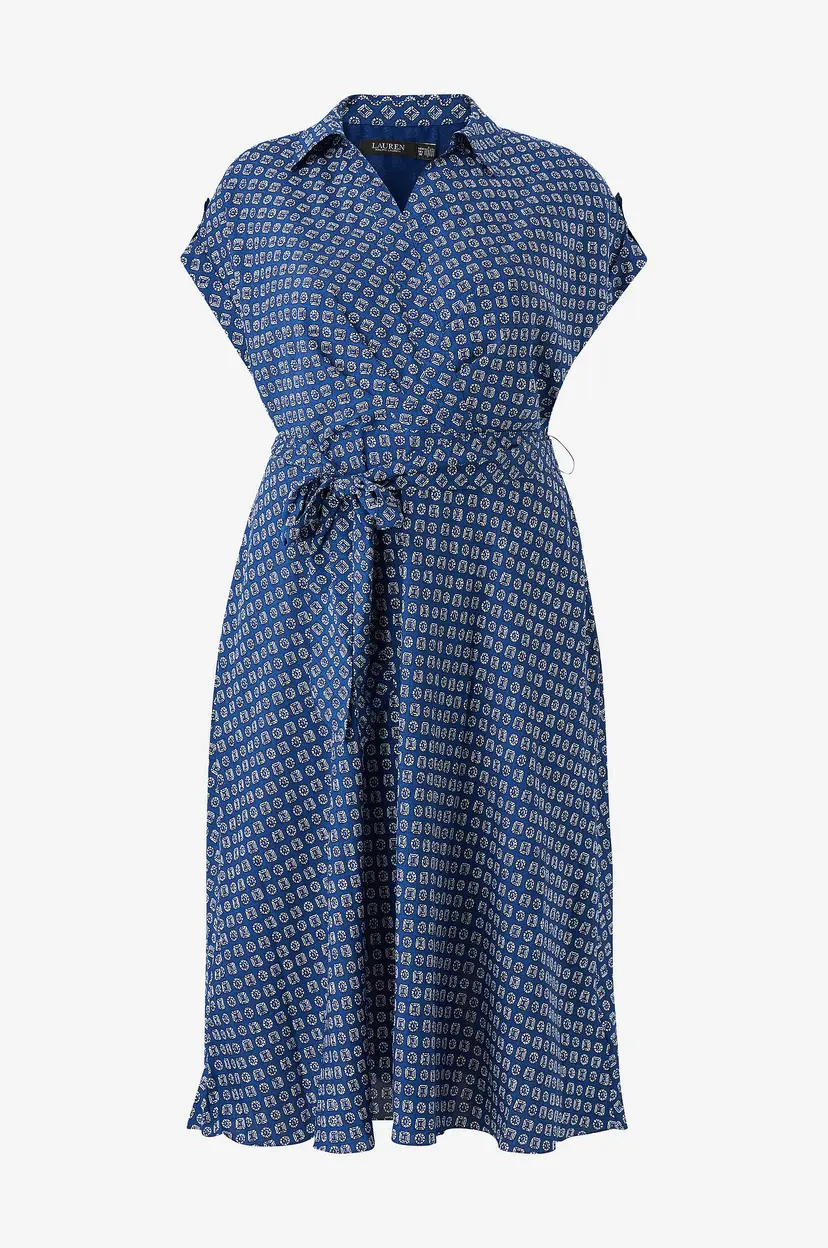 Lauren Ralph Lauren Curve Kjole Poly Cdc 79-dress - Flerfarget