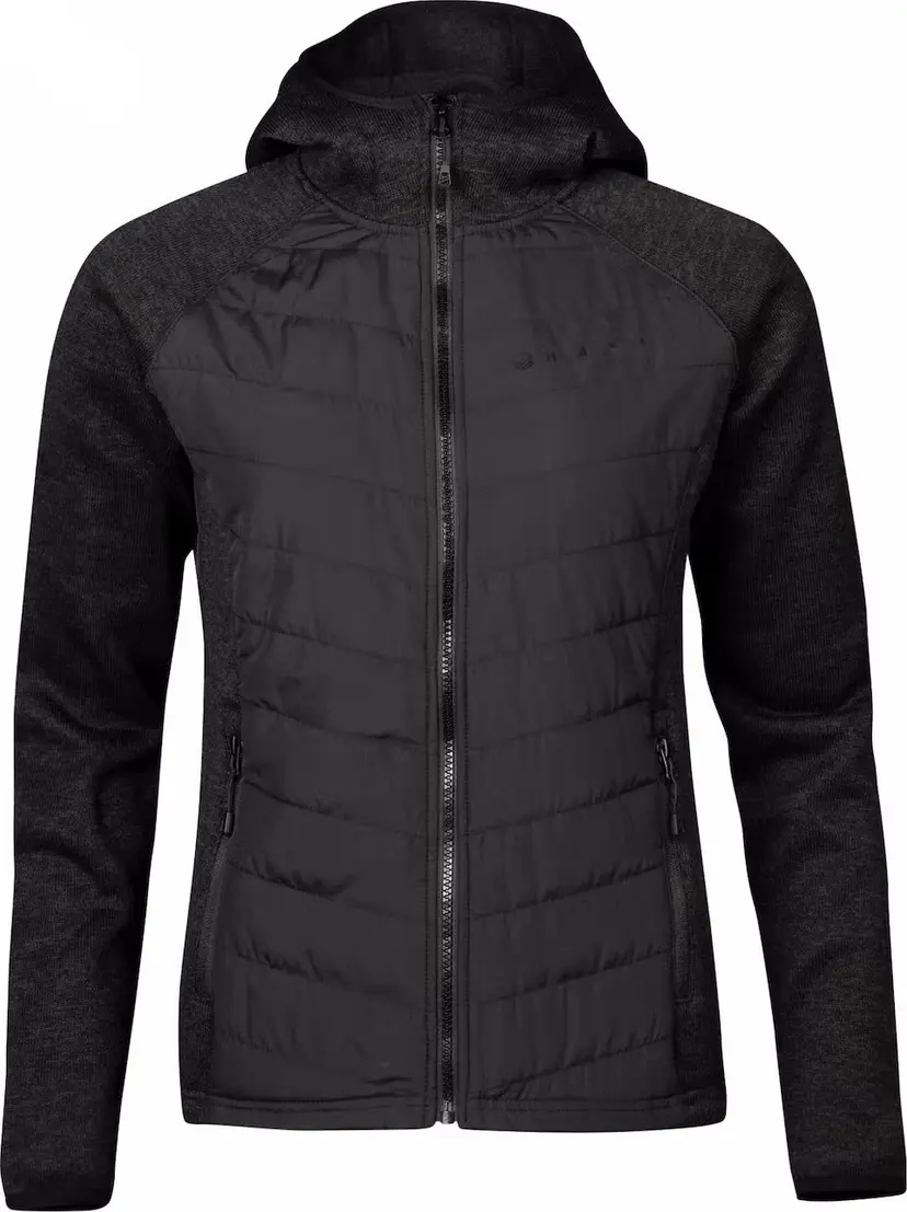 Halti Halti Women's Streams Hybrid Knit Layer Jacket Black Melange