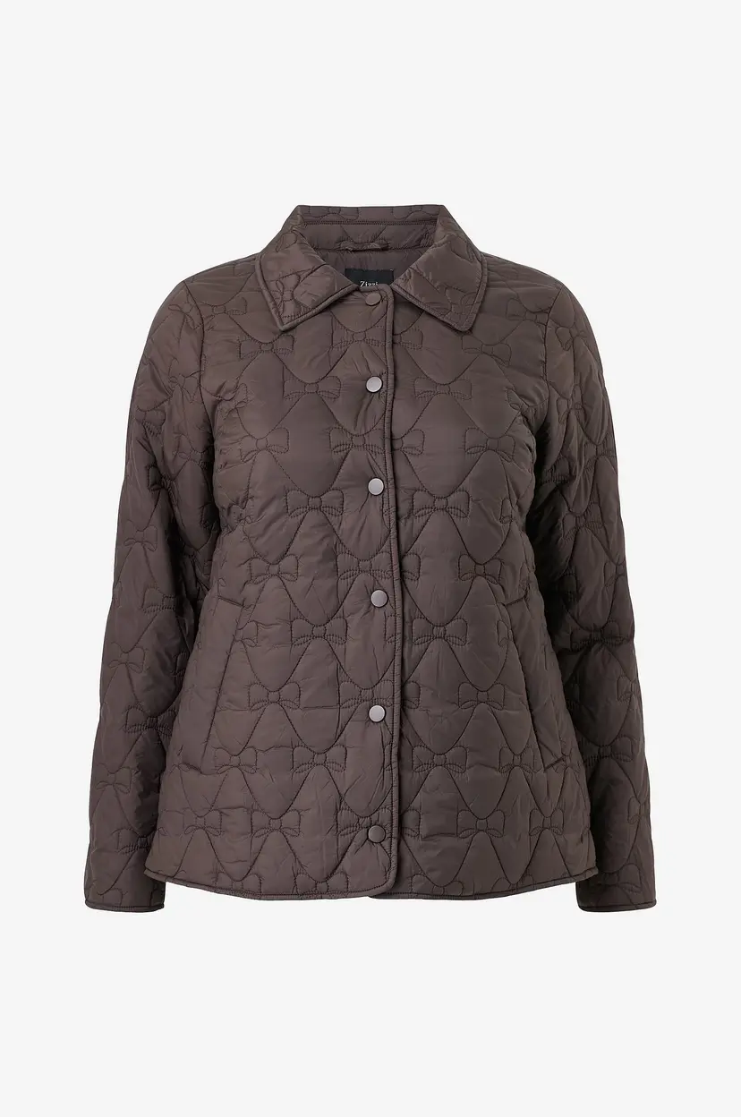 Zizzi Jakke Miben L/S - Brun