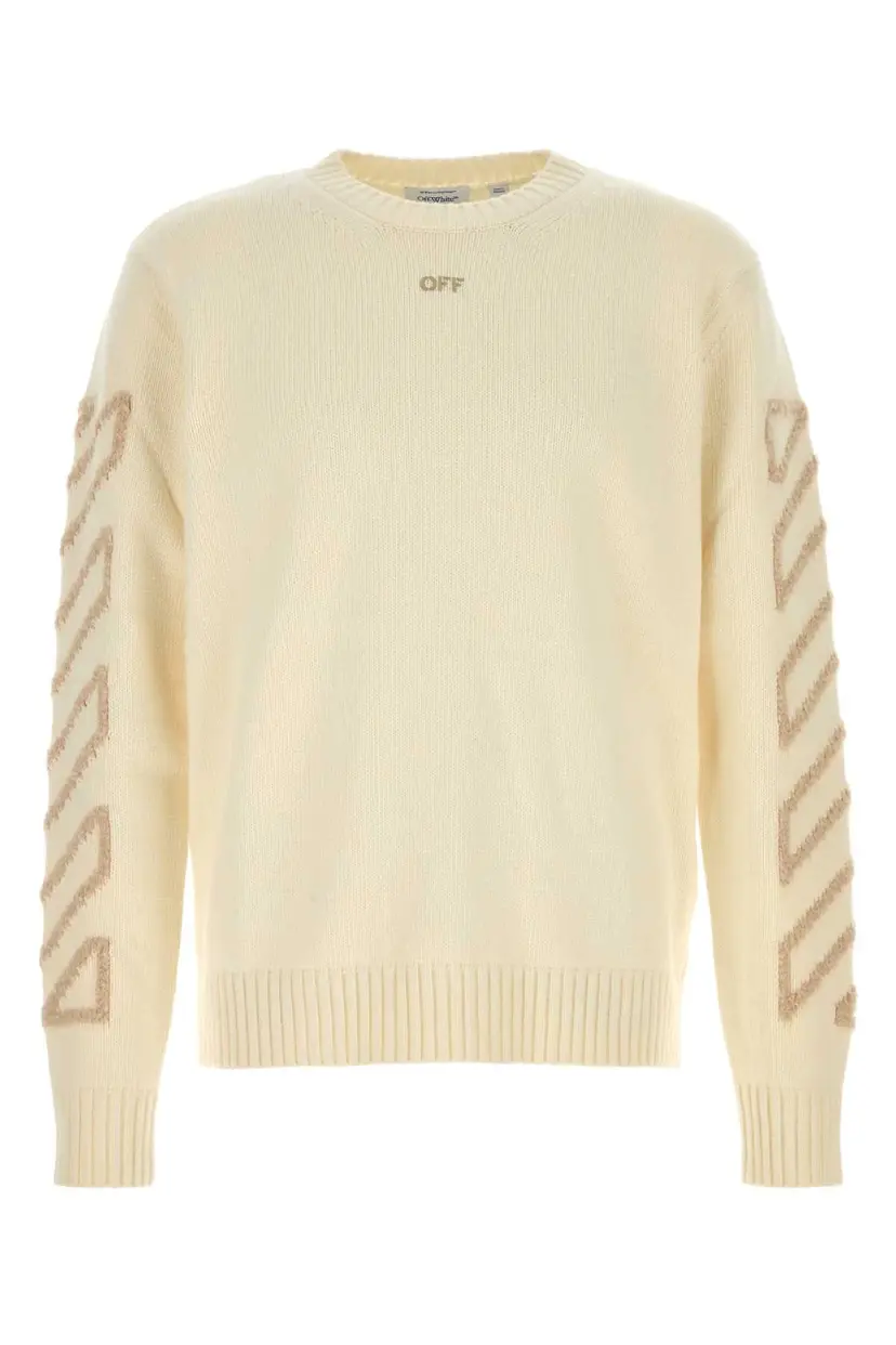 Off White Off-White Strikkegensere – Hvit