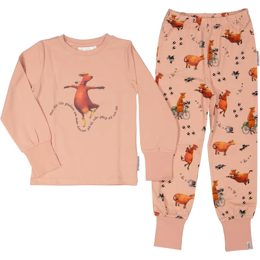 Geggamoja Pyjamas tvådelad Mamma Mu och Kråkan Rosa - 122/128