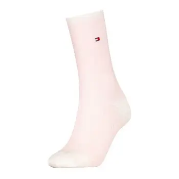 Tommy Hilfiger Tommy Hlfiger Women Premium Stripe Socks Strømper Hvit/Rosa Str 35/38 Dame