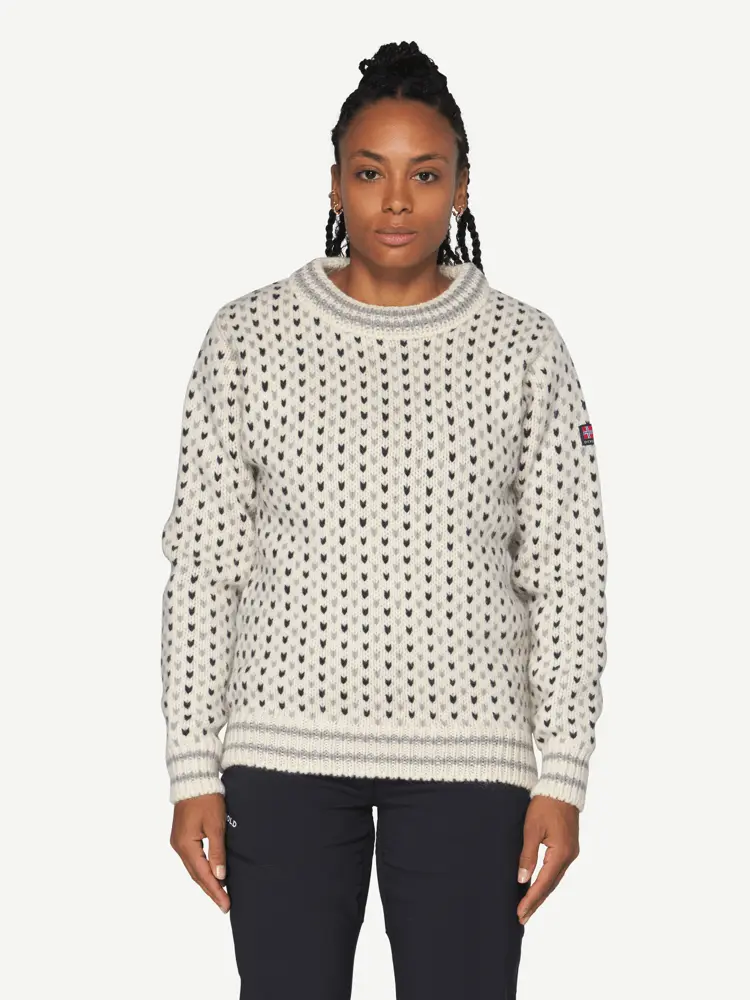 Devold Devold - Nordsjø Two-tone Ullgenser - Large - Hvit