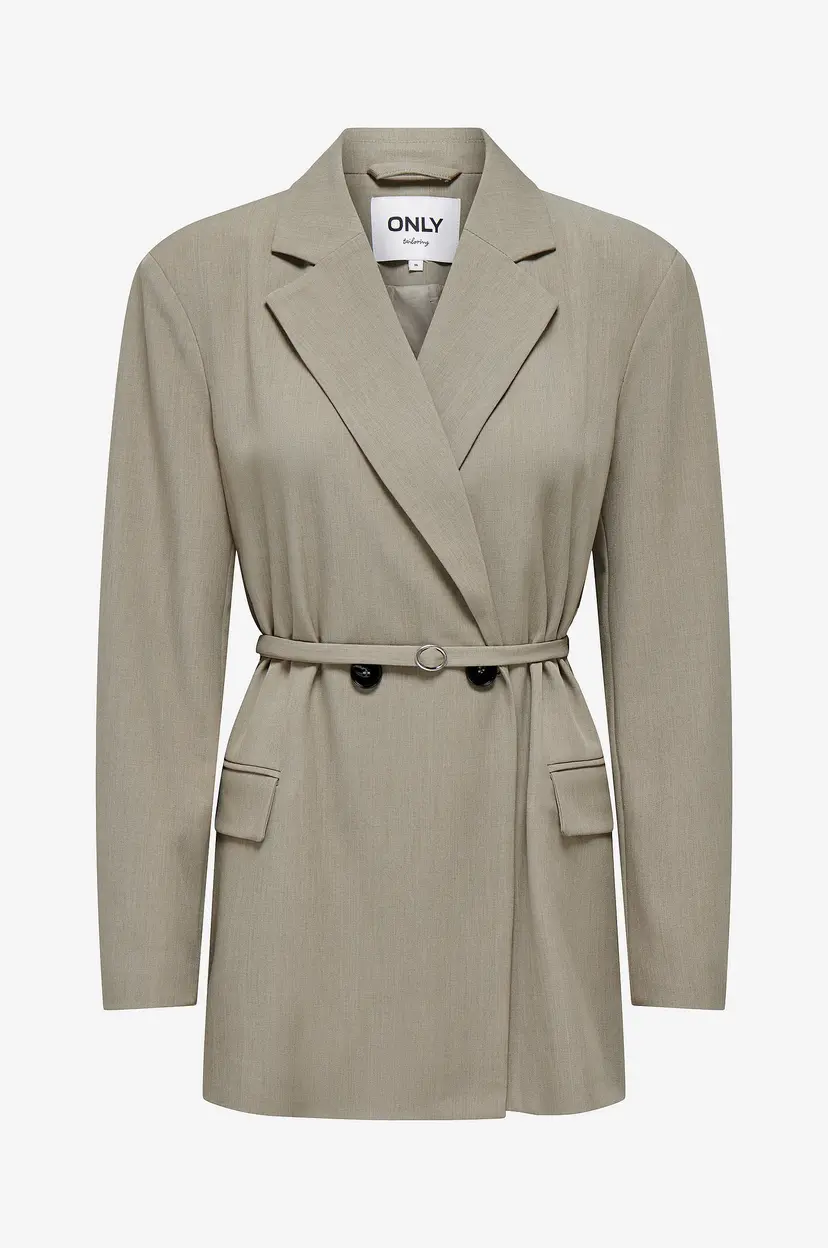 ONLY Blazer onlHelene L/S Mel Belt Blazer - Brun