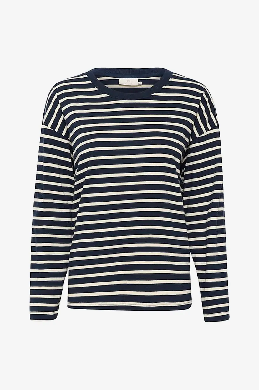 Kaffe Topp kaWinny LS T-shirt - Blå