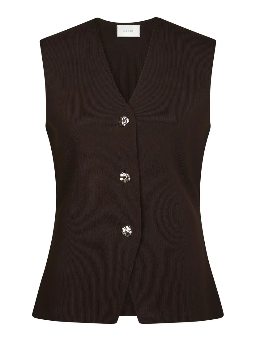 Neo Noir Sway Smooth Knit Waistcoat