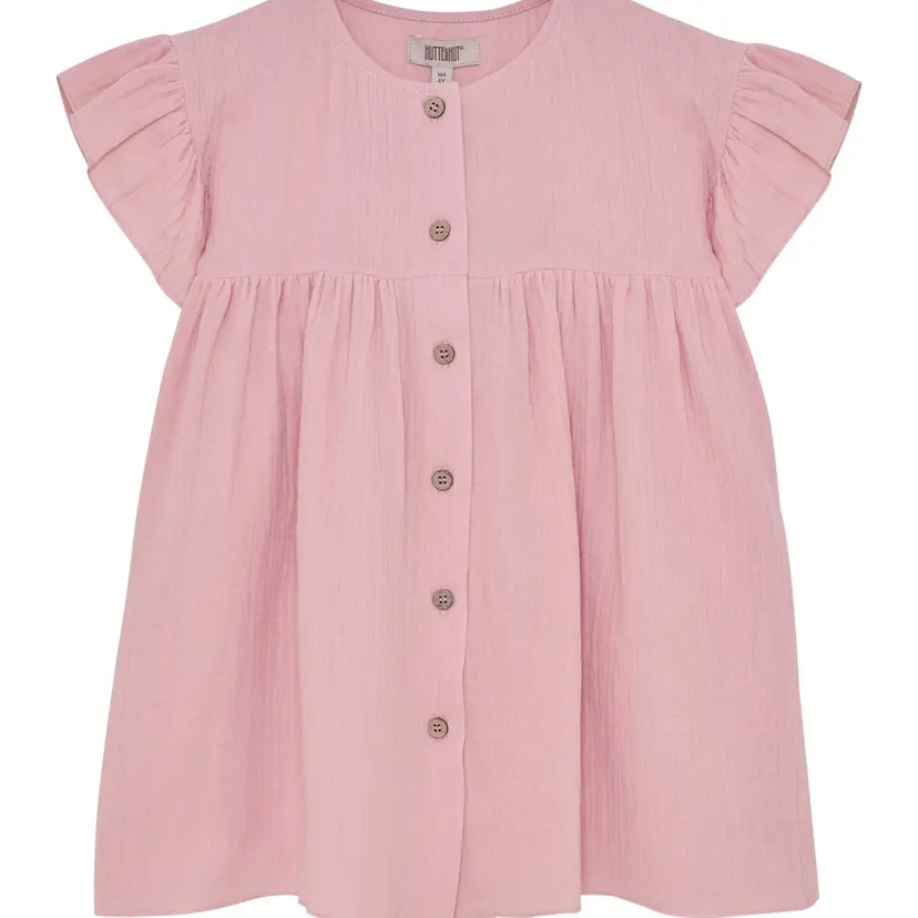 Huttelihut HUTTEliHUT Kjole Muslin Pale Mauve (86 / 1,5 år)