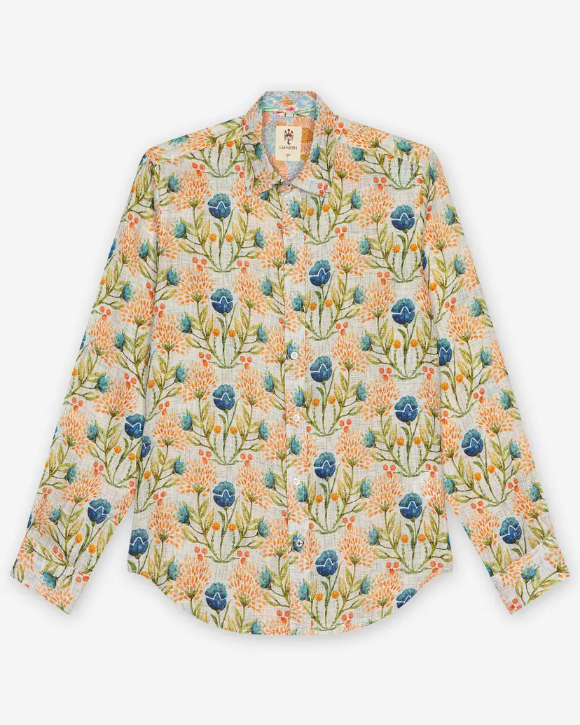 Ganesh Ganesh 75700SE Multicolour Linen shirt