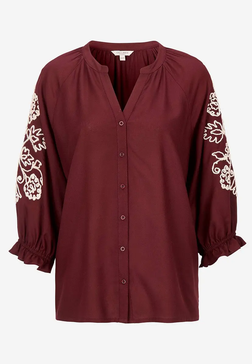 Cellbes of Sweden Bluse med broderi