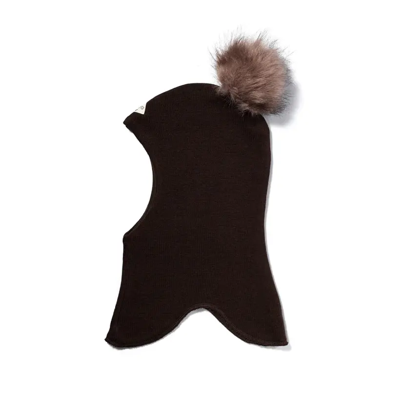 Racing Kids Racing Kids Ull Balaclava Med Dusk Chocolate Brown