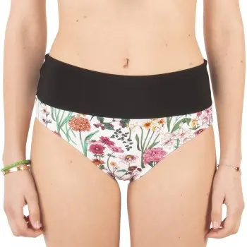 Chantelle Chantelle Flowers High Waist Bikini Brief Hvit m Blomste 38 Dame