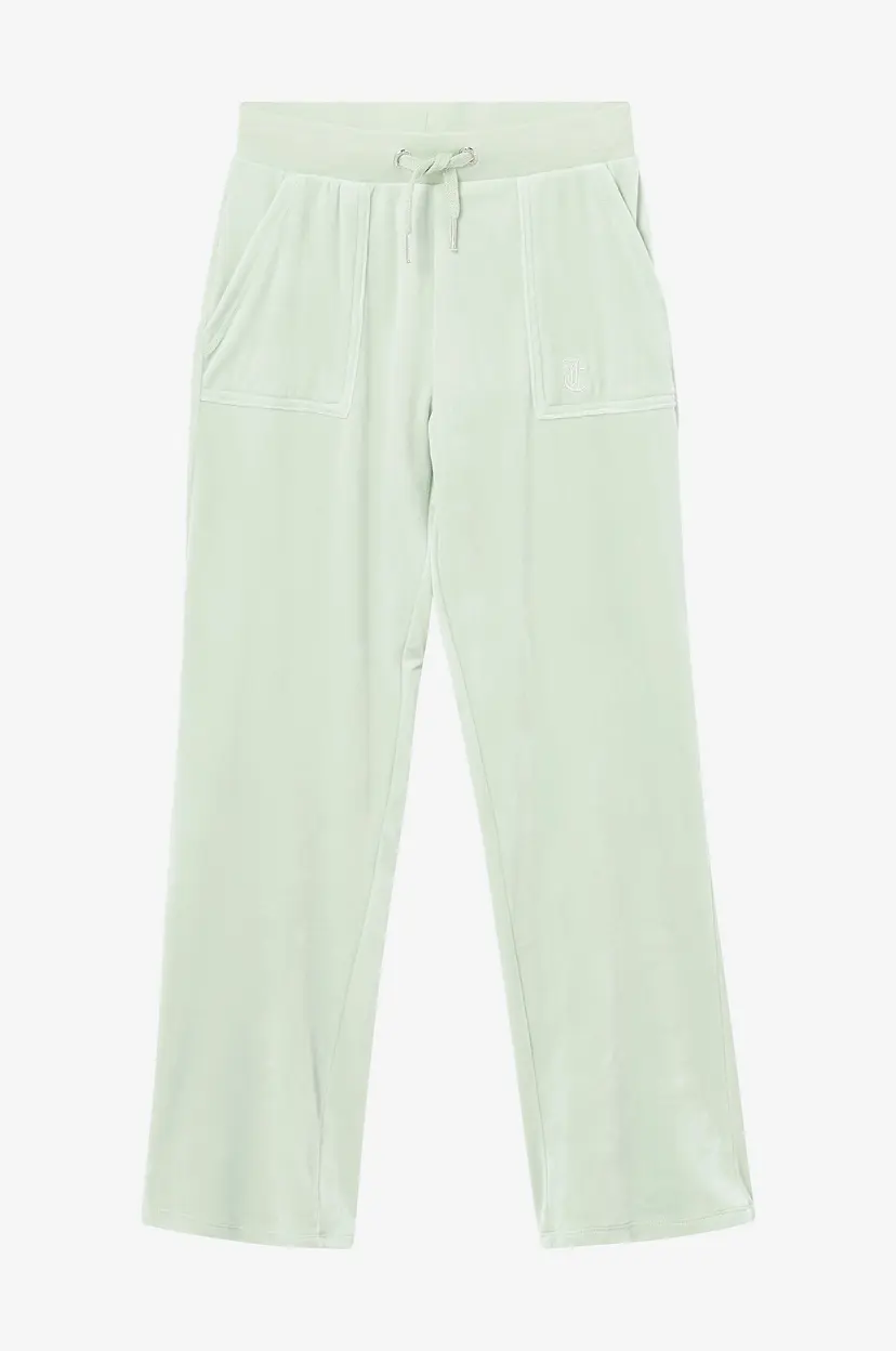 Juicy Couture Sweatbukser Tonal Wide Leg Jogger - Grønn