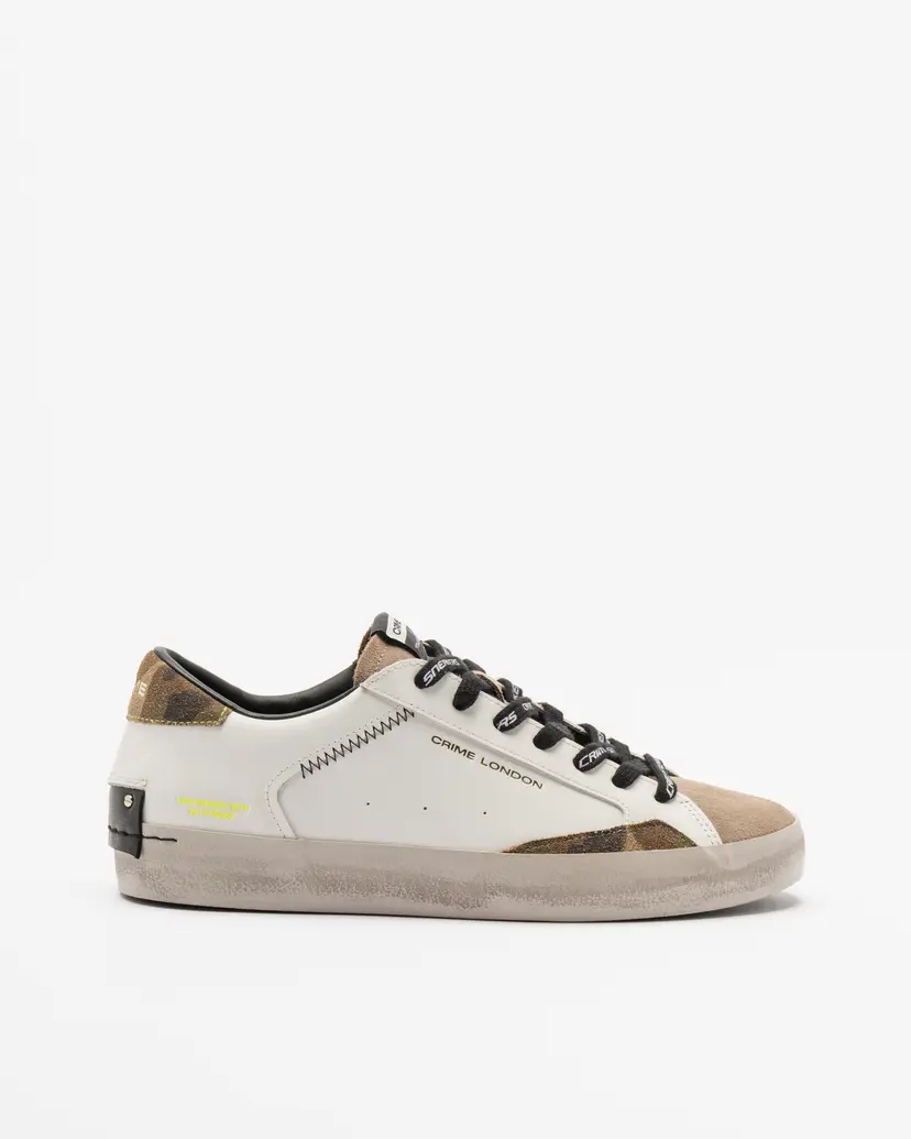 Crime London Crime London DISTRESSED White Sneakers