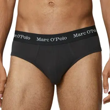 Marc O'Polo Marc O Polo Basic Briefs 3P Svart bomull Large Herre