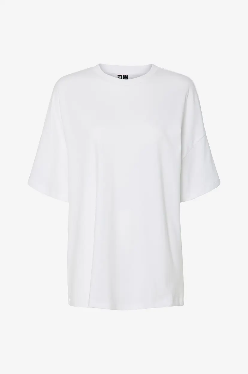 Pieces Topp pcAuna SS Oversize Tee D2d Jrs Fsy - Hvit