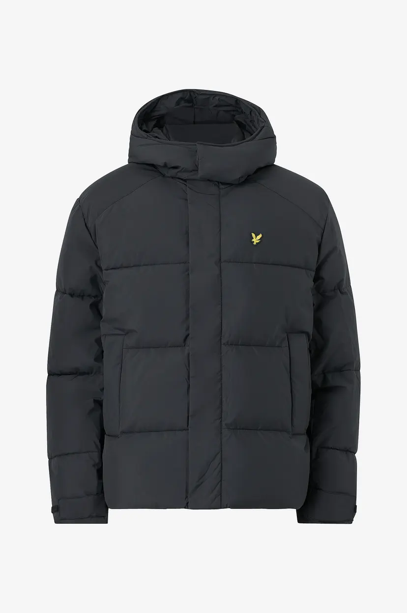 Lyle & Scott Pufferjakke Hooded Puffer Jacket - Svart