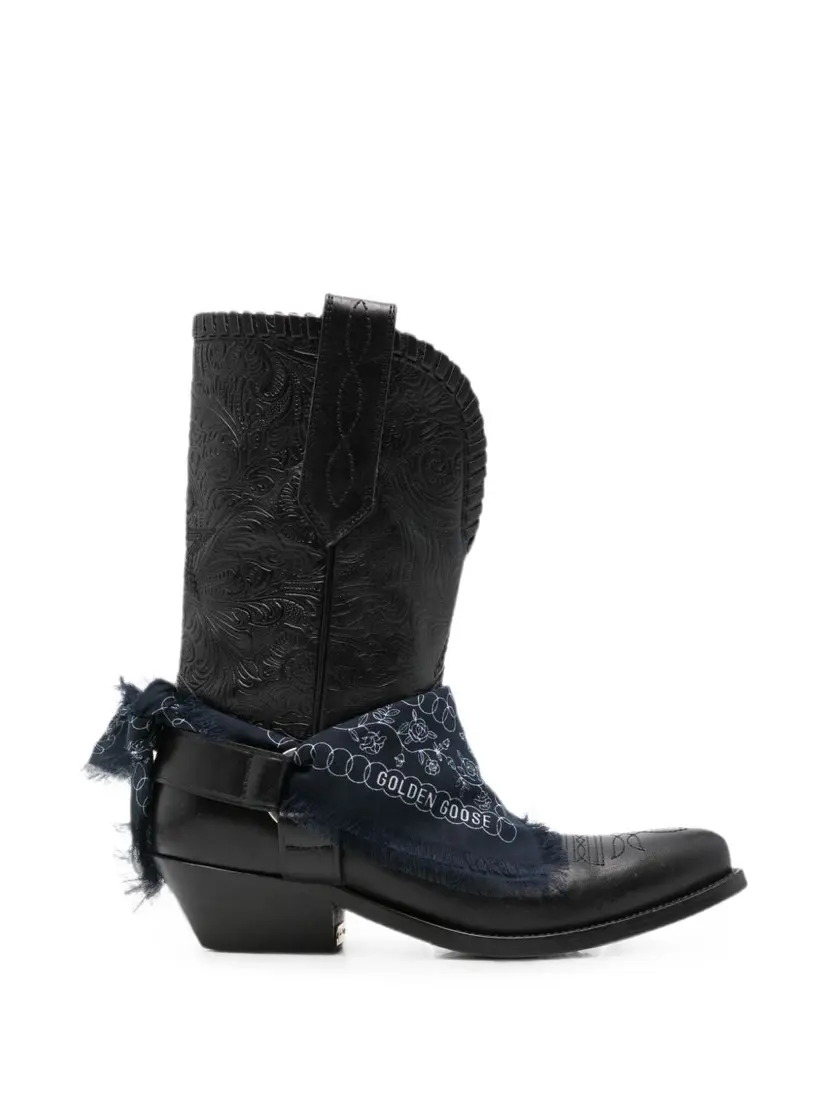 Golden Goose Golden Goose Cowboy/biker støvler – Svart