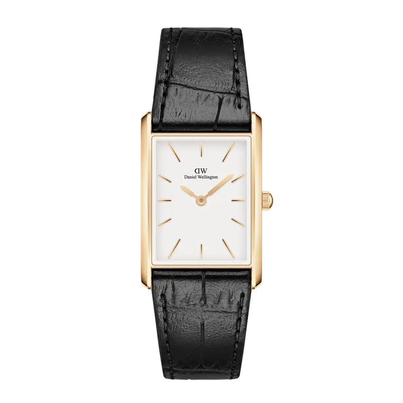 Daniel Wellington Gold 22x32 Watch Bound Black Crocodile | DW