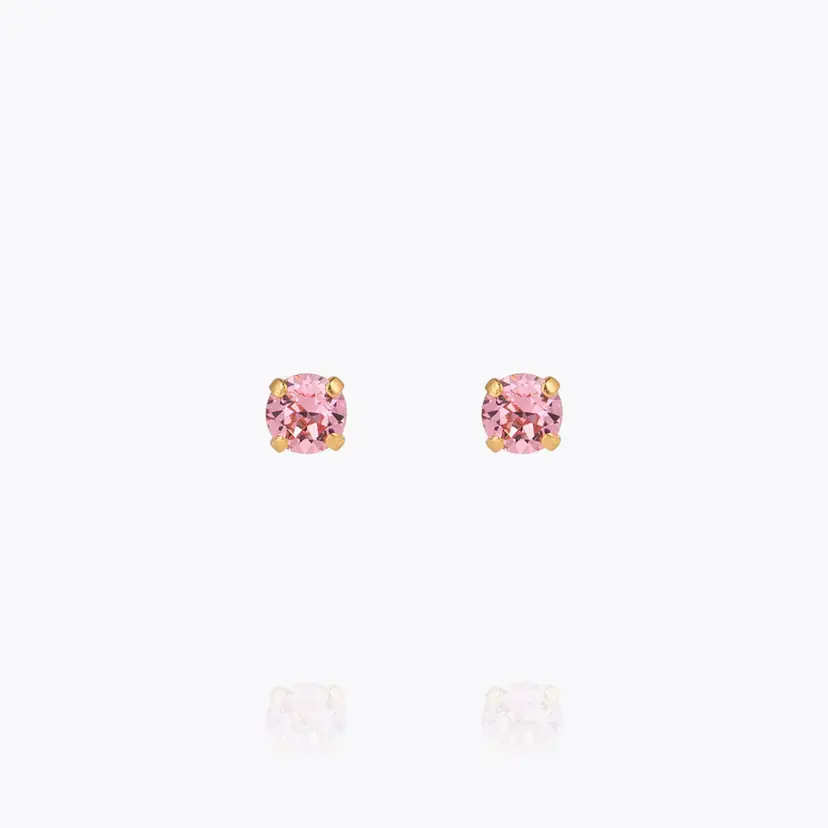 Caroline Svedbom Classic Stud Earrings Gold Light Rose