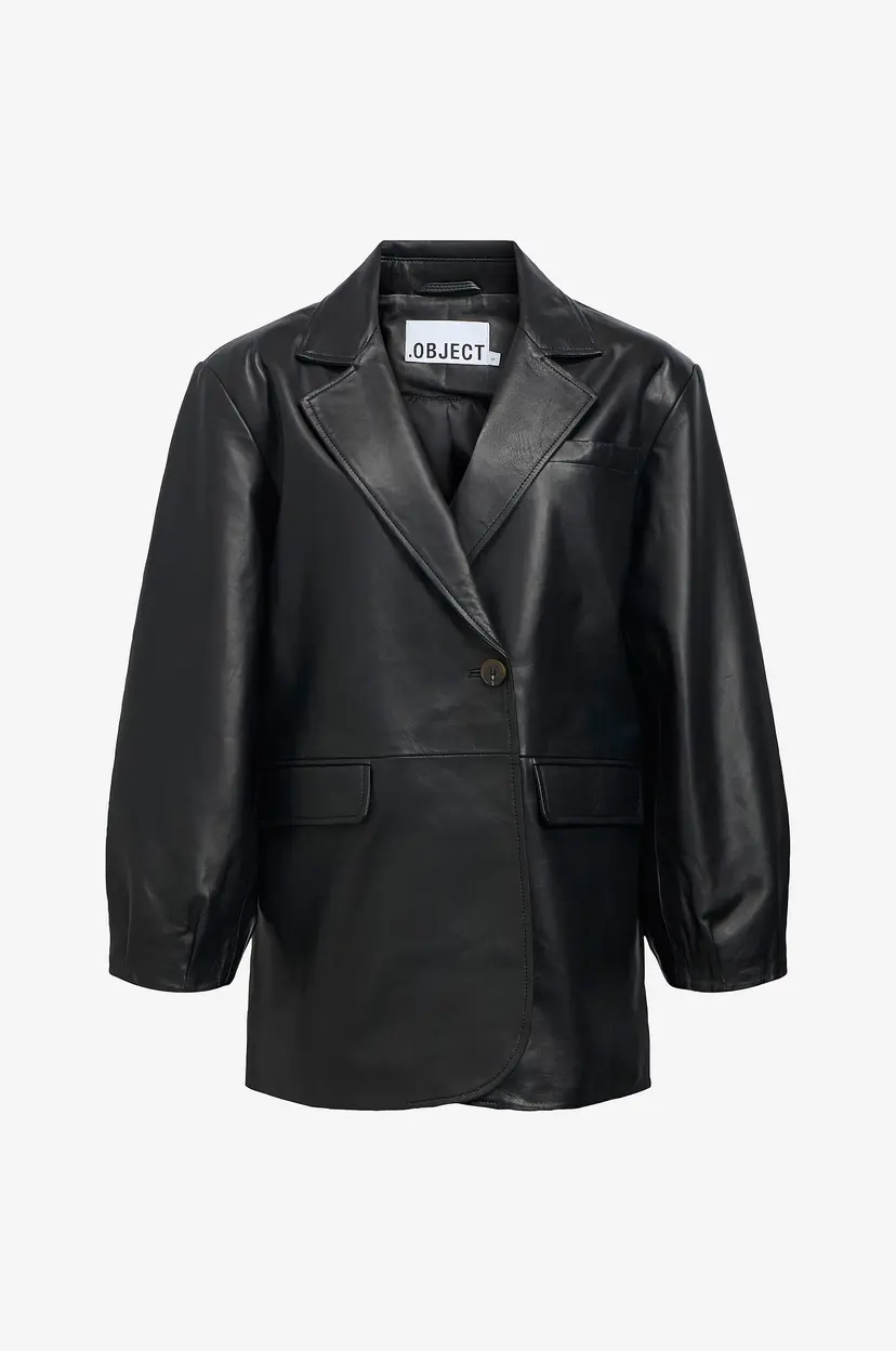 Object Collectors Item Jakke Objluna L/s LO Leather Jacket 146 - Svart