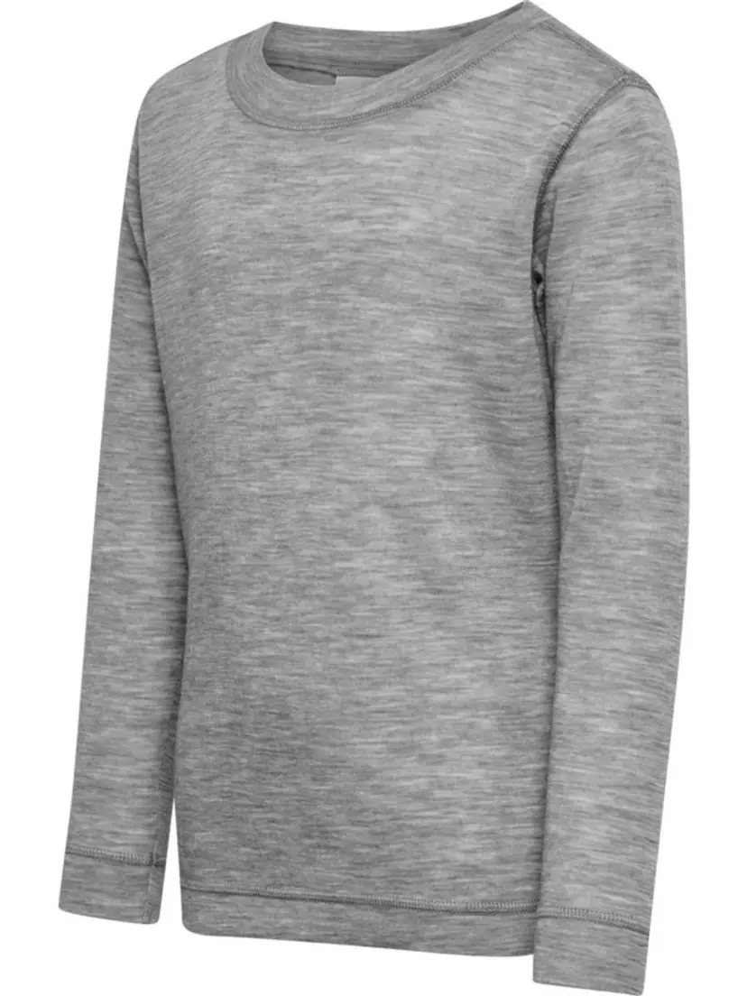 Hummel Hummel Jr Ull Rib Genser Grey Melange (152 / 12 år)