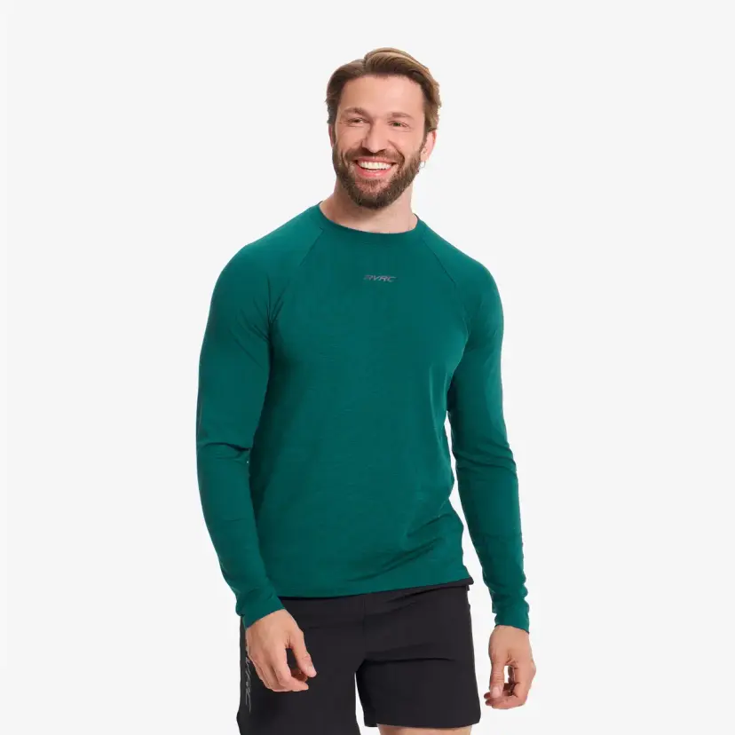 RevolutionRace Pulse Running Long-sleeved T-shirt Herre Deep Teal